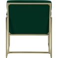 thumbnail image 3 of Meridian Furniture Zayne Green Velvet Accent Chair with Gold Iron Frame, 3 of 5