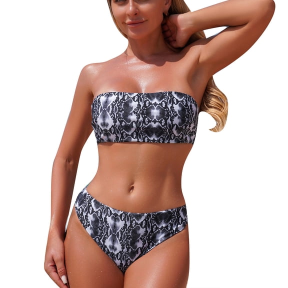 Swimsuits for Women Beach Vacation Clothes Floral Print Tankini Swimsuit Bikini Separates Two Piece Bathing With
