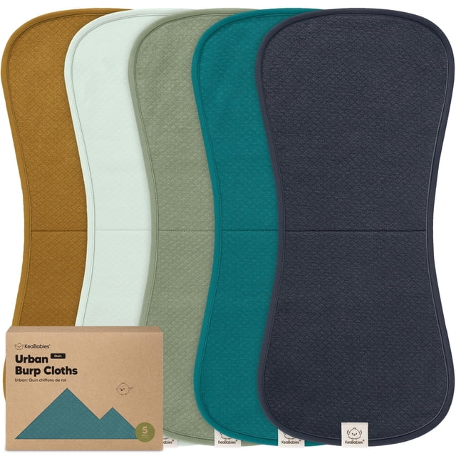 Toalla KeaBabies Urban Quin, paquete de 5 unidades, extra grande, 53 x 25 cm