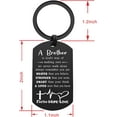 thumbnail image 2 of Brother Birthday Gifts from Brother Sister, Happy Birthday Brother, Young Men Birthday Keychain Decorations, 2 of 5
