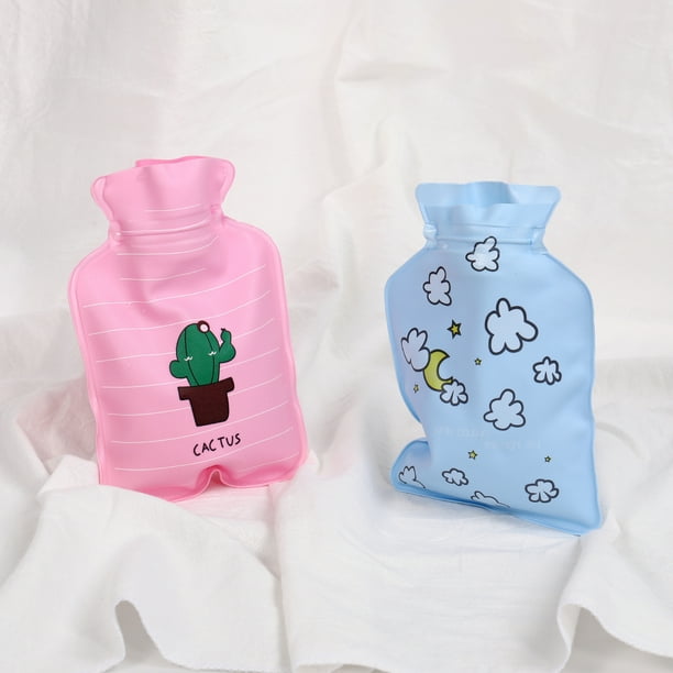 2 Pcs Premium Classic Rubber Hot Or Cold Water Bottle 1 Liters Cactus Starry Sky Walmart Com Walmart Com