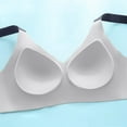thumbnail image 5 of Lushfitting Powerful Push Up Bra Caralush Seamless Bras Comfortable Wireless Full Coverage Bralettes Light Blue 40, 5 of 5