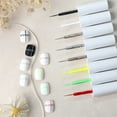 MOVAWAKY 8 Color Solid Color Nail Polish Glue Pull Glue Nail Painting