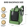 thumbnail image 3 of Compact PVC Bird Backpack Carrier For Macaws Couple Includes Perches Double Drinkers Permanent Transporting Pulls, 3 of 8