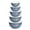 Blue, variant on Laoyebaoho Stainless Steel Mixing Bowls Set, TINANA 6 Pack Mixing Bowls with Lids, Metal Nesting Storage Bowls for Kitchen