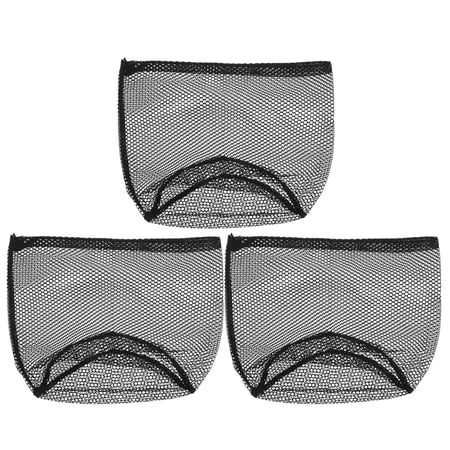 SKISUNO 3-Pack Black Mesh Laundry Bags with Heavy Duty Drawstrings for Clothes Delicates and Accessories Storage Organizers