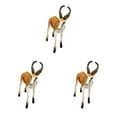 thumbnail image 2 of relayinert Figurines de Cerf Springbok Antilope Exquise Miniatures Collection pour 3 Ans et Plus Marron 3Set, 2 of 6