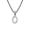 Silver Number 0, variant on Necklaces for Women and Men Number Chain Stainless Steel Dainty Pendant Statement Personalized Cubic Zirconia Jewelry Silver Number 9