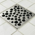 thumbnail image 4 of Ebbe Unique Square Shower Drain Grate Bubbles - Stainless Steel - Brushed Nickel, 4 of 4