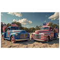 thumbnail image 3 of Decorative Design American Flag Truck Photography Backdrop for Fourth of July Celebration Party Event Decor, 3 of 8