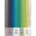 thumbnail image 6 of Rainbow Striped Sheer Curtains 63 Inch Length 2 Panels Set, Colorful Gradients Modern Abstract Art Voile Window Treatment Rod Pocket Curtains Sheers Drapes for Bedroom/Living Room/Kitchen 52x"63"x2, 6 of 7