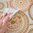 thumbnail image 4 of Round Fitted Vinyl Tablecloth with Flannel Backing, Elastic Edge Waterproof Table Cloth Plastic Table Cover for Indoor & Outdoor, 4 of 6