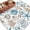 Blue, variant on 6'x9' Area Rugs, Blue Beige Coastal Indoor Outdoor Area Rug for Living Room Bedroom, Summer Beach Starfish Shell Nautical Washable Bathroom Rugs Kitchen Floor Carpet Mats Home Decor Aesthetic