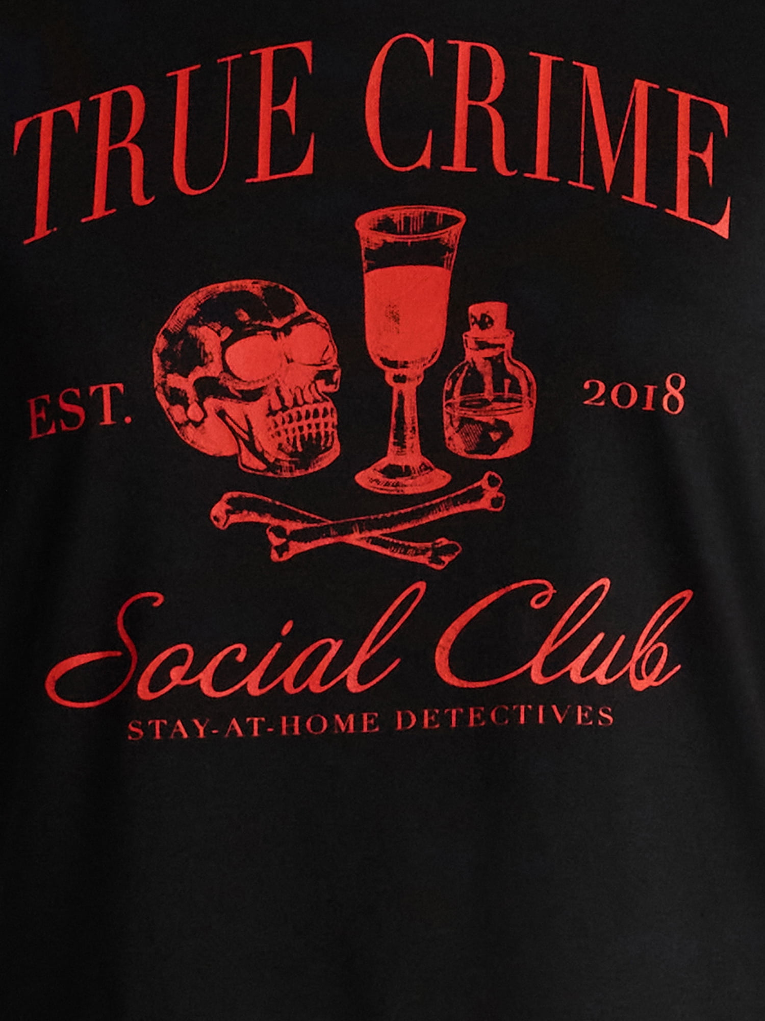 Halloween Women's True Crime Graphic Tee from Way to Celebrate, Sizes S-XXXL