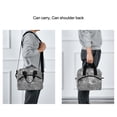 thumbnail image 6 of Insulated Crossbody Lunch Bag 10L Lunch Tote with Adjustable Shoulder Strap for Work Office Picnic Silver Metal Flower Pattern, 6 of 6