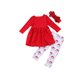 thumbnail image 4 of Vestido de túnica Top Floral Leggings Outfit para niñas pequeñas Conjunto de ropa de otoño con mangas con volantes Christmas Nituyy GL714-FT20563A2, 4 of 6