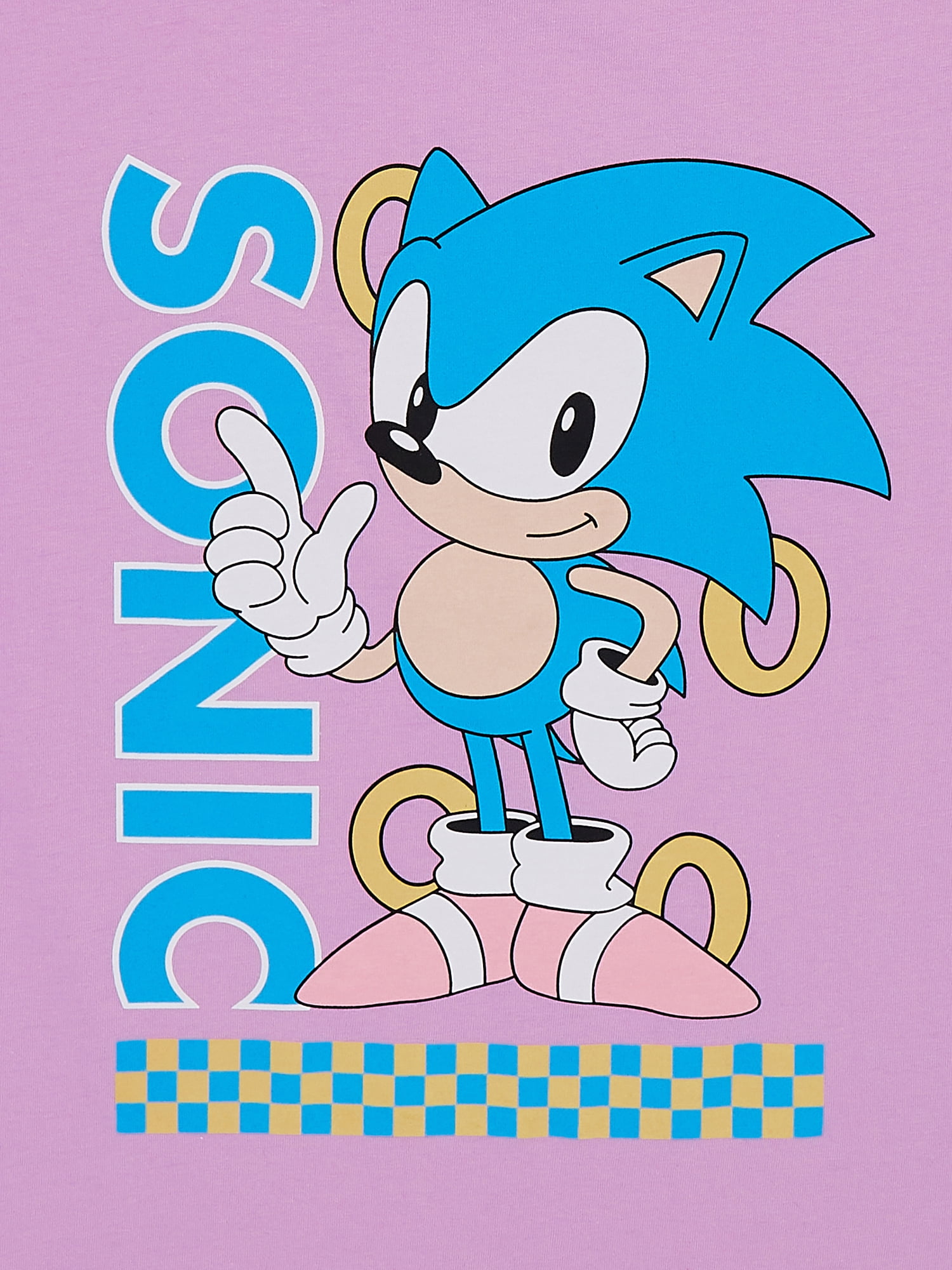 SEGA Girls Sonic The Hedgehog, Crew Neck, Short Sleeve, Graphic T-Shirt, Sizes 4-16