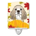 thumbnail image 1 of Carolines Treasures BB2022CNL Cocker Spaniel Thanksgiving Ceramic Night Light, 1 of 1