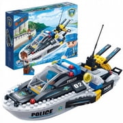 BanBao Police Speedboat 225-Piece Building Set