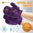 thumbnail image 3 of SunnyBay Microwavable Heated Hand Warmer Gloves for Women and Men, Weighted Arthritis Gloves for Women for Pain, Stay-on Wrist Elastic and Bulk-Free Grip for Maximum Functionality, Pair(Small), 3 of 10