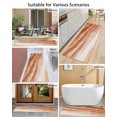 thumbnail image 4 of Ocean Waves Front Door Mat Abstract Gradient Orange Waves Beach Welcome Doormat Indoor Outdoor Entrance Floor Mat Non-Slip Washable Runner Rug for Front Porch Decor 20x47 Inch, 4 of 6