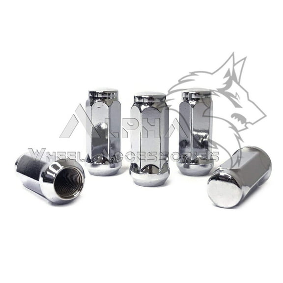 16Pc Chrome Bulge Acorn Lug Nuts 2" XL 9/16-18 For 1994-2011 Dodge Ram 2500 3500