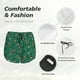 thumbnail image 4 of Balery Cartoon Air Transportation Pantalones cortos deportivos para mujer con forro y dos bolsillos, elásticos, para entrenamiento, gimnasio, yoga-Medium, 4 of 7