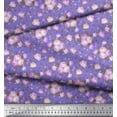 thumbnail image 3 of Soimoi Poly Georgette Fabric Leaves & Rose Floral Print Fabric by the Yard 52 Inch Wide, 3 of 3