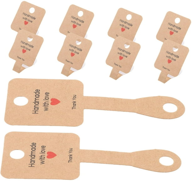 100 Uds. Collar Tarjetas de papel Kraft tarjetas plegables para collar tarjetas de embalaje de joyería collar tarjetas plegables llavero pulsera