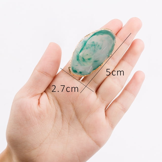 Paleta de colores acrílicos para decoración de uñas de moda con anillo para el dedo, herramienta para mezclar esmalte en crema