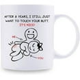thumbnail image 2 of 8 Year Anniversary Mugs for Boyfriend Girlfriend - 8th Wedding Anniversary Mugs for Husband Wife - 8 Year Anniversary 11 oz Coffee Mug for Him Her, 2 of 7