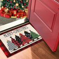 thumbnail image 4 of Buffalo Plaid Xmas Trees Merry Christmas Red Doormat 30"x17" Decorative Holiday Rugs Indoor Outdoor Front Door Welcome Mats Winter Doormats for Porch Entrance Entryway, 4 of 6