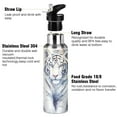 thumbnail image 2 of Tiger in Blue Water Bottles Insulated Thermos Kids Stainless Steel Bottle with Straw Lid Flask Leakproof for Sports Gym 20 oz, 2 of 7