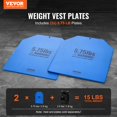 thumbnail image 2 of Chalecos con pesas VEVOR de 2 x 2,6 kg, de acero, aptos para entrenamiento, 2 of 9