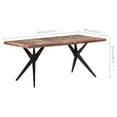 thumbnail image 4 of vidaXL Dining Table 180x90x76 cm Solid Reclaimed Wood, 4 of 4