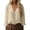 Z02 Khaki, variant on Long Sleeve Tshirts Shirts For Women Solid Color Loose Button Classic Elegant Casual Tunic Tops Comfy Soft Summer Work Tee Pullover Outfits White L
