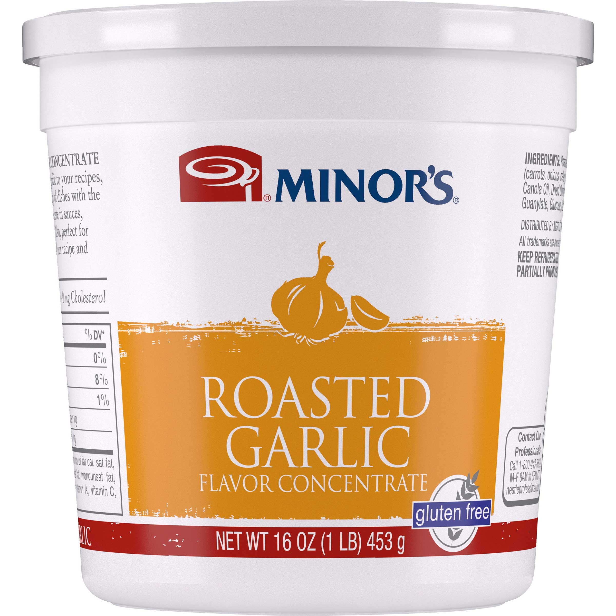 Nestle Minors Roasted Garlic Flavor Concentrate, 1 Pound - 6 per case.
