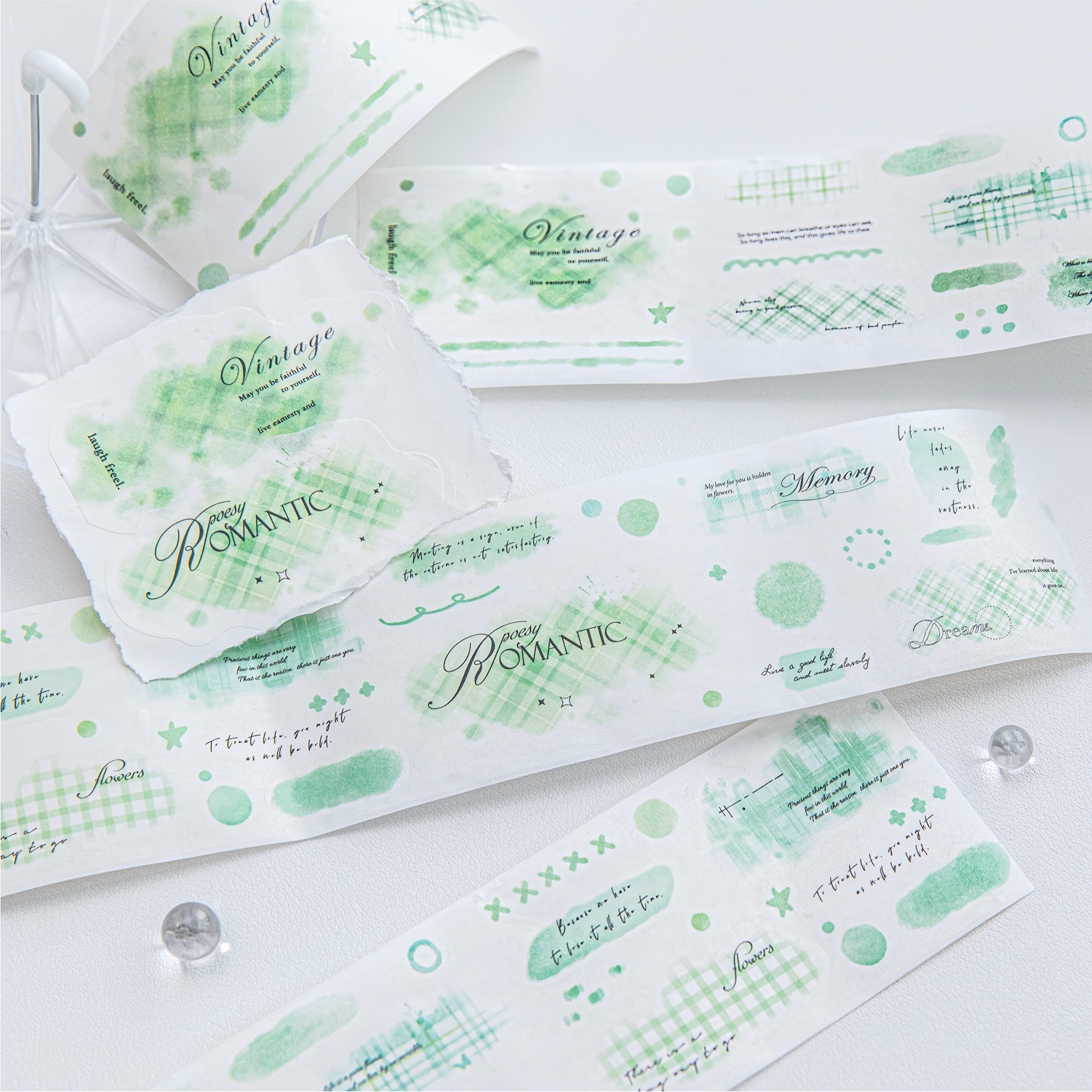6 Rolls Washi Tape Set, Scrapbook Crafts Floral Decorative Masking Tape for Journaling Planner Card Making Album Art Teacher Classroom Supplies