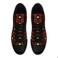 thumbnail image 5 of Coolcustomize Women's High-Top Lace-Up Sneakers - Scottish Tartan Heart Print, Breathable Fabric Upper & Rubber Sole, Round Toe Comfort for Casual Street Style, Casual Attire, Ladies Casual Boots, 5 of 10