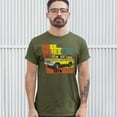 thumbnail image 3 of Tee Hunt Ford Bronco 1978 T-Shirt Free Wheelin' Off-Road Licensed Men's Novelty Shirt, Military Green, 3X-Large, 3 of 5