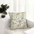 thumbnail image 6 of Pofeuu Wildflower Honeybee Print Double-sided plush pillowcase Square Throw Pillow Covers Pillows Cover for Living Room Bedroom Sofa Couch Cushion Cover（No pillow core）-16"x16", 6 of 7