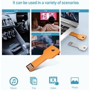 2GB USB2.0 Flash Drive 10 Pack, Color Flash Drive Key Shape Metal Thumb Drive, Portable Zip Drive USB1.2GB* 5 Mixed Colors