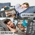 thumbnail image 5 of Custom Blanket with Photo Personalized Blankets and Throws Picture Blanket for Birthday Christmas Valentine Customized Gifts for Mom Dad Couple Girlfriend Boyfriend Wife Husband, 5 of 6