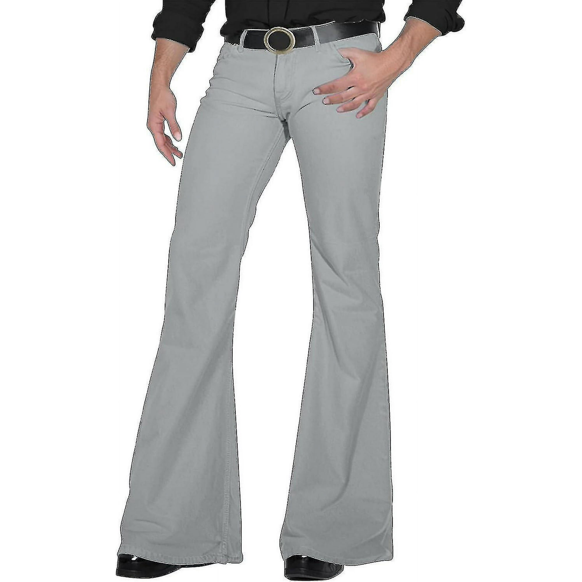 70s Disco Pants For Men Mens Bell Bottom Jeans Pants 60s 70s Bell Bottoms Vintage Denim Pants Jeans For Men yvan Walmart