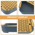thumbnail image 2 of ColoMX 2pcs caja de arena de conejo hámster rectangular have baby litter box caja de conejo entrenamiento para ir al baño, 2 of 7