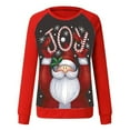 thumbnail image 4 of Chandail en Molleton de Noël pour Femmes à Manches Longues, Cardigan Imprimé, Pull de Mode, Veste Mi-Longue, Col Rond, Chaud, 4 of 5