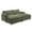 Green, variant on UBesGoo 90" Oversized Cloud Sofa Bed, Convertible Sleeper Couch Loveseat with Pillow Arms, Double-layered cushioned Sofa with Removable Ottoman, Black