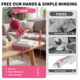 thumbnail image 6 of Yucurem Electric Yarn Ball Winder for Crocheting, Compact Yarn Cake Winder with Strong Tension Stepless Speed, Automatic Crochet Wheel Wool Winder for Knitting Lovers Gifts (Pink), 6 of 8