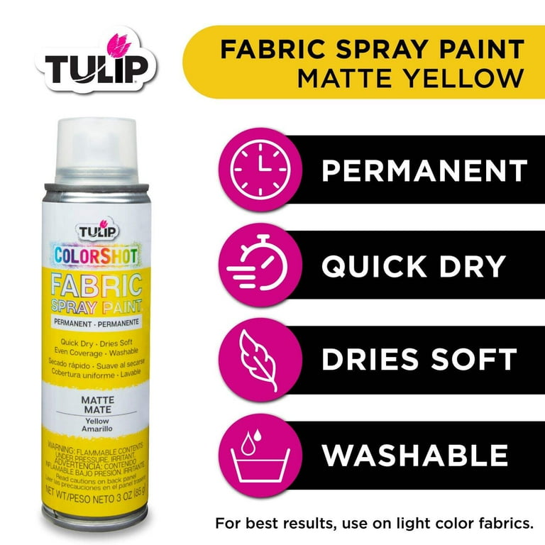 Tulip Color Shot Instant Fabric Paint Color Spray 3 oz