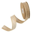 thumbnail image 3 of Fabric Burlap Woven Ribbon 10 Yards Christmas Wedding , 3.8cm, 3 of 8
